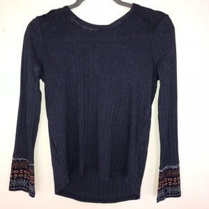 Dark blue tee shirt hoodie